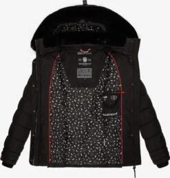 Marikoo Winterjassen Winterjas Qesraa Dames Zwart -kledingwinkel ae23e3bbd2646af03e849a84d64aa2bd