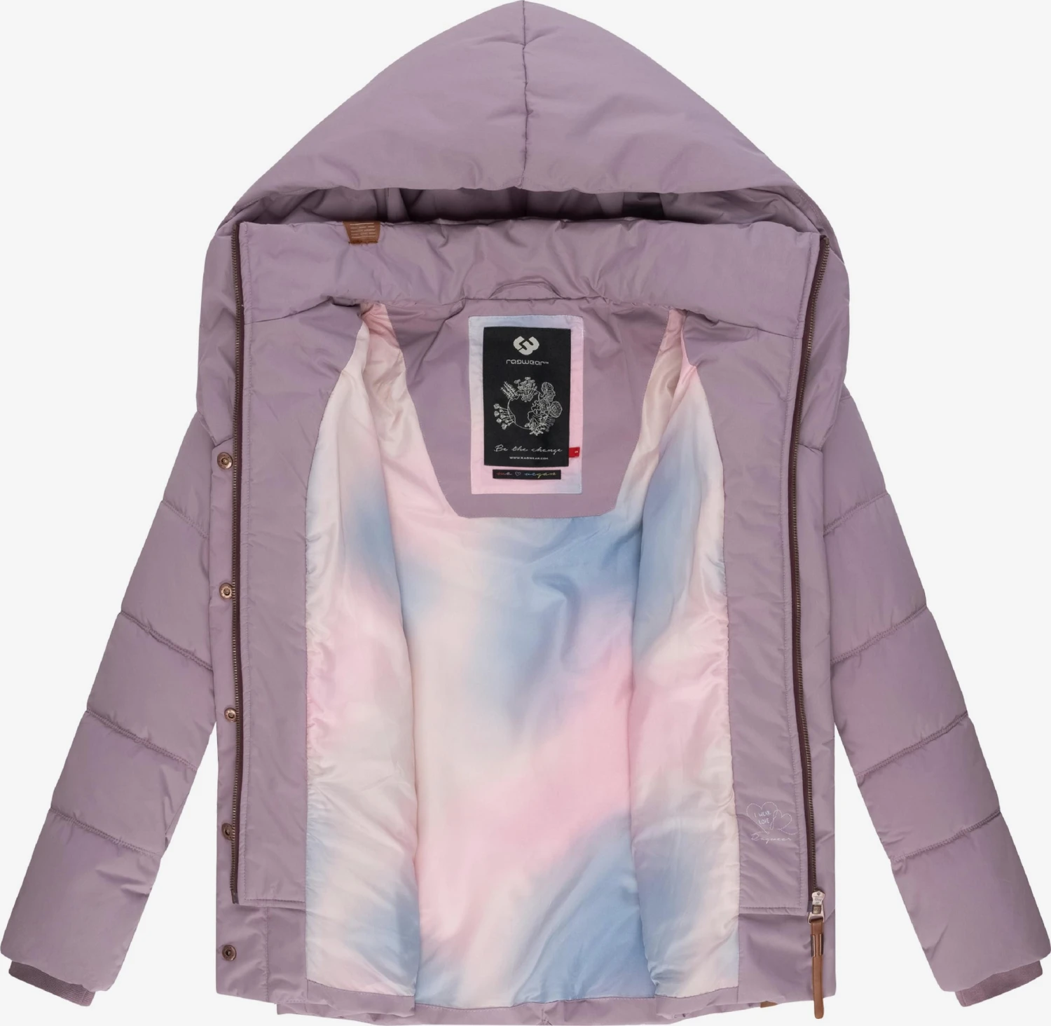 Ragwear Winterjassen Winterjas Natesa Dames Lavendel 5 Ragwear Winterjassen Winterjas Natesa Dames Lavendel - Afbeelding 5