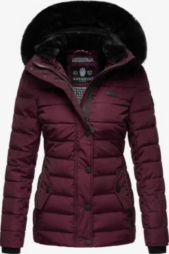 Navahoo Winterjassen Winterjas Milianaa Dames Aubergine -kledingwinkel b2563943a888986d6d7be85b2fa2b616
