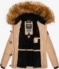 Navahoo Winterjassen Winterjas Zoja Dames Taupe -kledingwinkel b3ea73540c49ca13e5300c586b8f9429