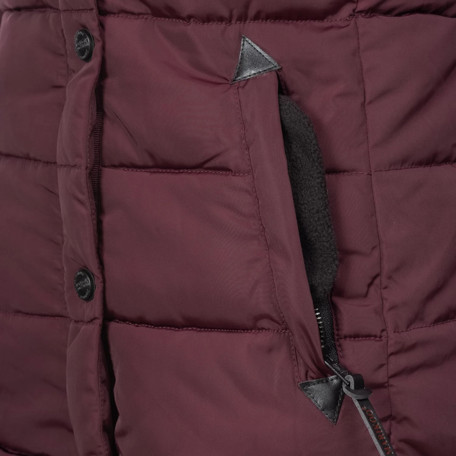 Marikoo Winterjassen Winterjas Lotusblüte Dames Bourgogne 6 Marikoo Winterjassen Winterjas Lotusblüte Dames Bourgogne - Afbeelding 6