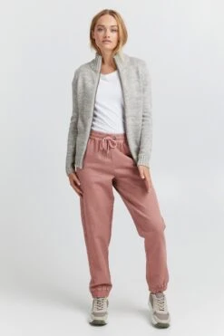 OXMO Vesten Gebreid Vest Phenix Dames Lichtgrijs -kledingwinkel b9844ee5f05d794755e28562e1a622e8