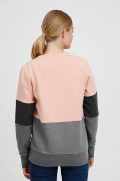 OXMO Sweatshirts Sweatshirt Trine Dames Donkergrijs / Grijs Gemêleerd / Rosa 9 OXMO Sweatshirts Sweatshirt Trine Dames Donkergrijs / Grijs Gemêleerd / Rosa -kledingwinkel ba0f0ea2d1f56ff449e1343a9b9f4e73