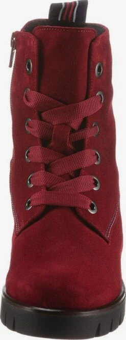 Gabor Enkellaarsjes Veterlaarsjes Dames Donkerrood -kledingwinkel baebdb078b35efc2e8513047b22c4d98