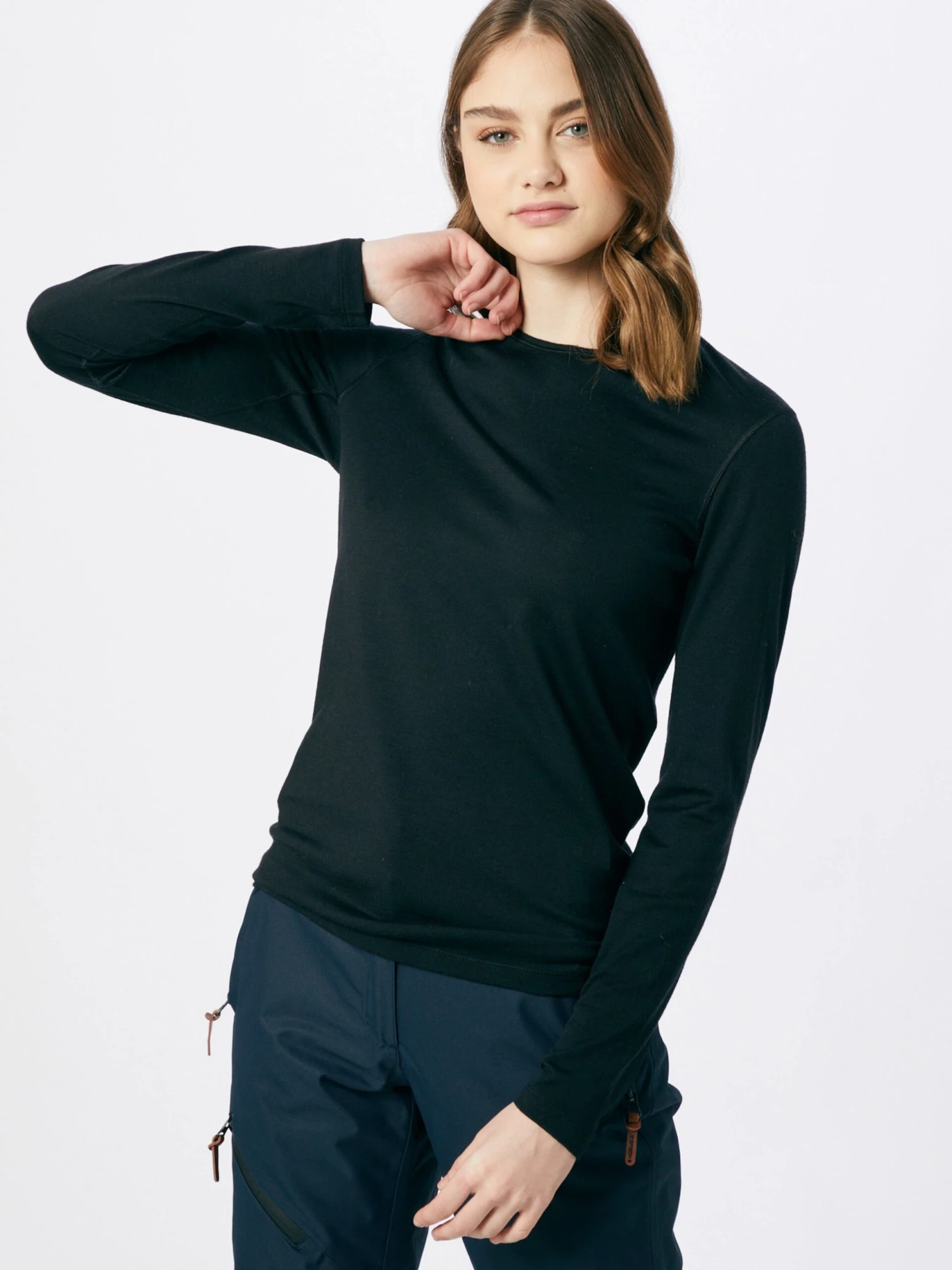 Icebreaker Shirts Functioneel Shirt Oasis Dames Zwart 2 Icebreaker Shirts Functioneel Shirt Oasis Dames Zwart - Afbeelding 2