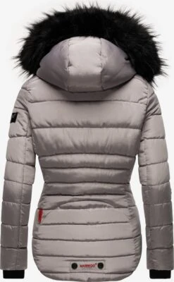 Marikoo Winterjassen Winterjas Lotusblüte Dames Grijs -kledingwinkel bfd28c9c0ca4bddf8f9ee23b5c1e6955