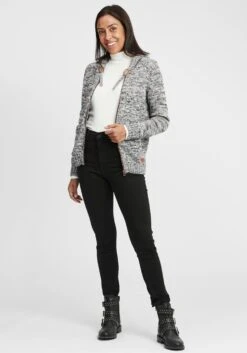 OXMO Vesten Gebreid Vest Philadelphia Dames Blauw -kledingwinkel c229d5aff26d4a2c91b526db0c43568f