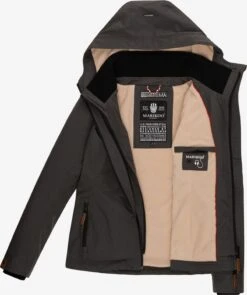 Marikoo Outdoor Jassen Functionele Jas Erdbeere Dames Antraciet -kledingwinkel c287687b6f6c462b01c8d60b6f3f4bde