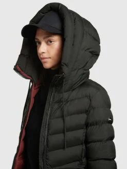 Khujo Korte Mantels Wintermantel Tuhani Dames Zwart -kledingwinkel c4b0435729831cc88caac71bd00b03bf