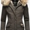 Navahoo Parkas Winterparka Cristal Dames Kaki