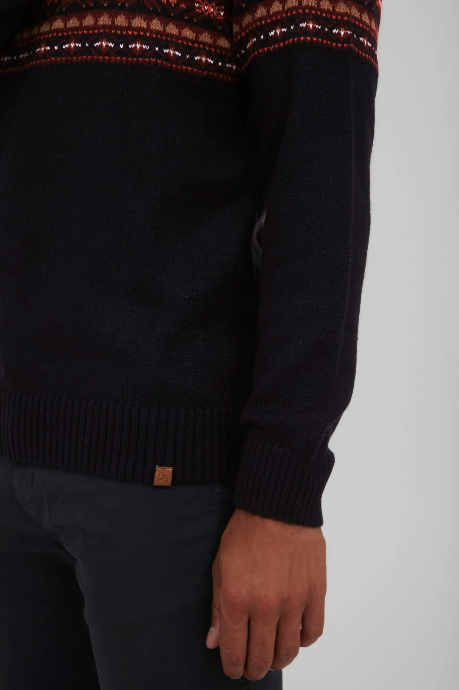 Blend Coltruien Trui TJESSE Heren Donkerrood / Zwart 6 Blend Coltruien Trui TJESSE Heren Donkerrood / Zwart - Afbeelding 6