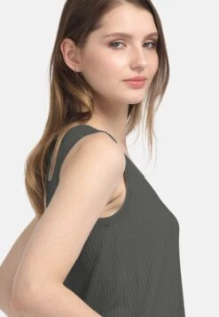 HELMIDGE Mouwloze Shirts Top Dames Groen -kledingwinkel c68a2b2ac5858738c60d748a6b3349df