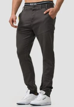 Indicode Jeans Pantalons Tapered Broek Zannes Heren Grijs -kledingwinkel cd7e4b6383636877c8359aa9b2d61928