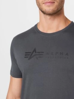 Alpha Industries T-shirts Shirt Heren Grijs -kledingwinkel ce95d8252e93e704bdeb2f01ae1b558a