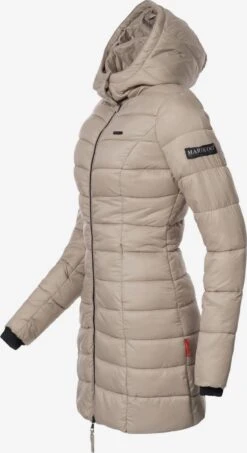 Marikoo Korte Mantels Wintermantel Abendsternchen Dames Taupe -kledingwinkel d1880f95b7d4cd2f990155be36b4d16b