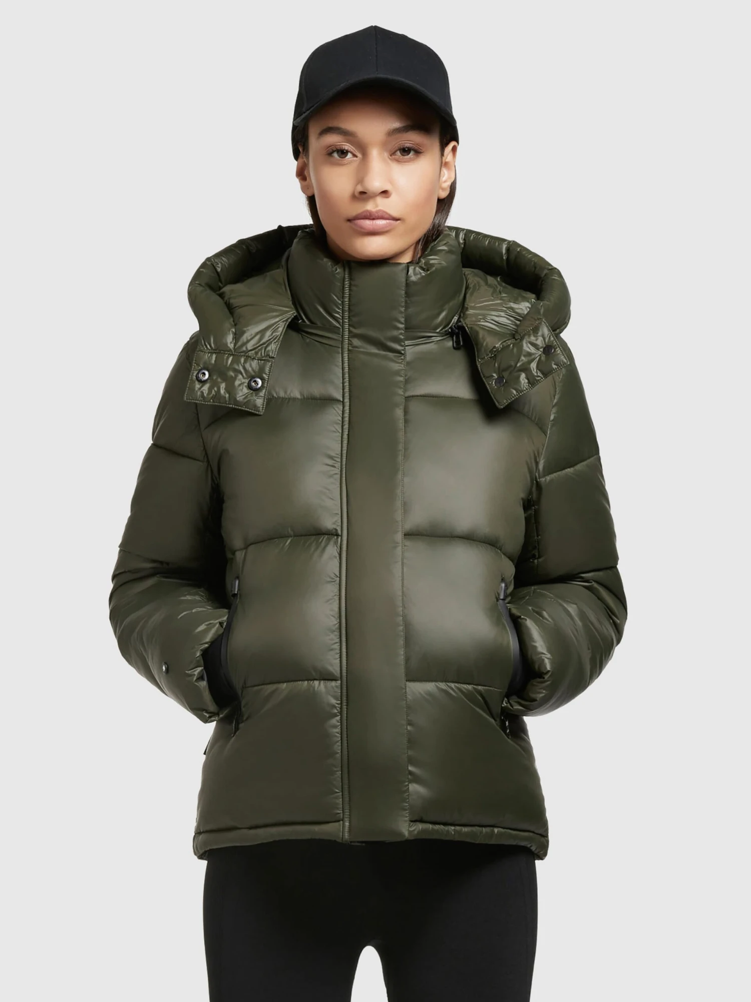 Khujo Winterjassen Winterjas Valona Dames Donkergroen 2 Khujo Winterjassen Winterjas Valona Dames Donkergroen - Afbeelding 2