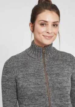 OXMO Vesten Gebreid Vest Dames Grijs -kledingwinkel d2be970ce08d546861a93c0ee76b55d2