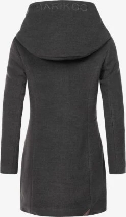 Marikoo Wintermantels Wintermantel Maikoo Dames Antraciet -kledingwinkel da85b3d630601e3a1a03a024c67101ee
