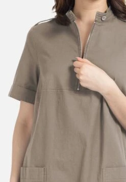 HELMIDGE Midi Jurken Jurk Dames Beige -kledingwinkel dbdca72316c99f2a530a7406f1d4238d