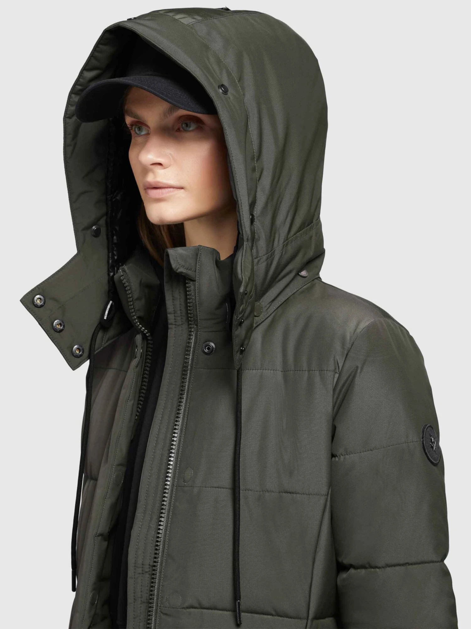 Khujo Wintermantels Wintermantel Cliv Dames Donkergroen 7 Khujo Wintermantels Wintermantel Cliv Dames Donkergroen - Afbeelding 7