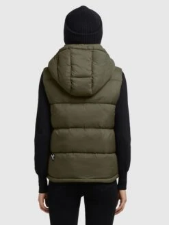 Khujo Bodywarmers Bodywarmer Eden Dames Kaki -kledingwinkel de8c624cdde92d4daa266322a8be207d