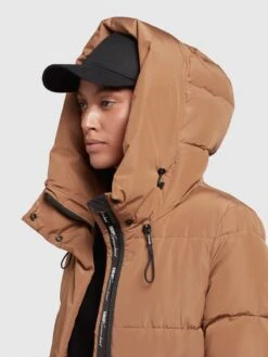 Khujo Wintermantels Wintermantel Soulani Dames Oker -kledingwinkel df19c1ca01afc0693a075f61501c3a19