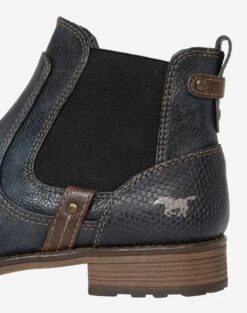 Mustang Enkellaarsjes Chelsea Boots Dames Navy -kledingwinkel e37c10633f5917bc8f34c81153a94ed4