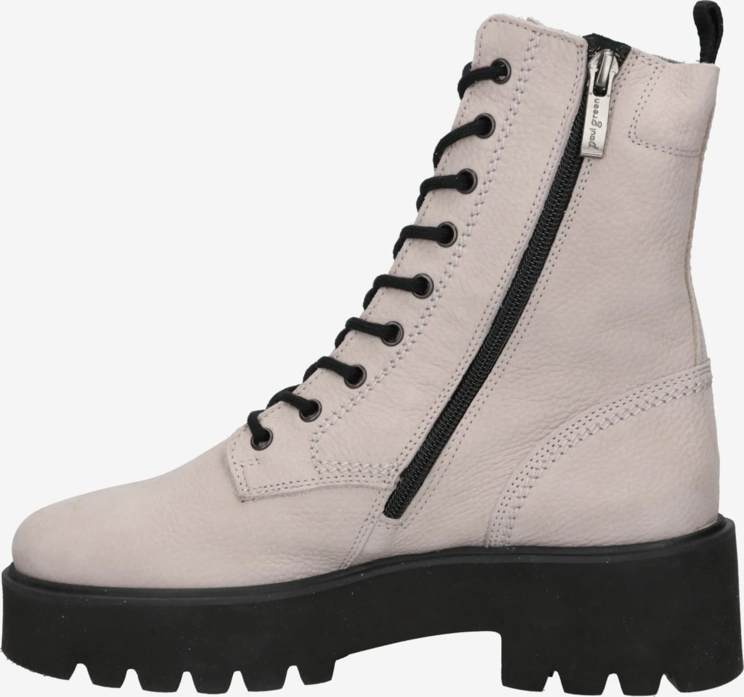 Paul Green Enkellaarsjes Veterlaarsjes Dames Nude 2 Paul Green Enkellaarsjes Veterlaarsjes Dames Nude - Afbeelding 2