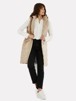 Threadbare Bodywarmers Bodywarmer Maggie Dames Taupe -kledingwinkel e537850d0459d8ba1d049eb13a7fea59