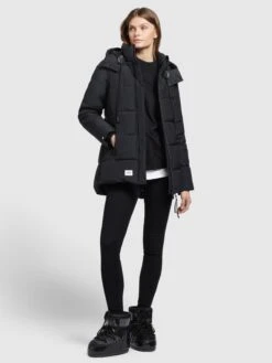 Khujo Winterjassen Winterjas Eunice Dames Zwart -kledingwinkel e75719ef78888026403a8b5f8110b450