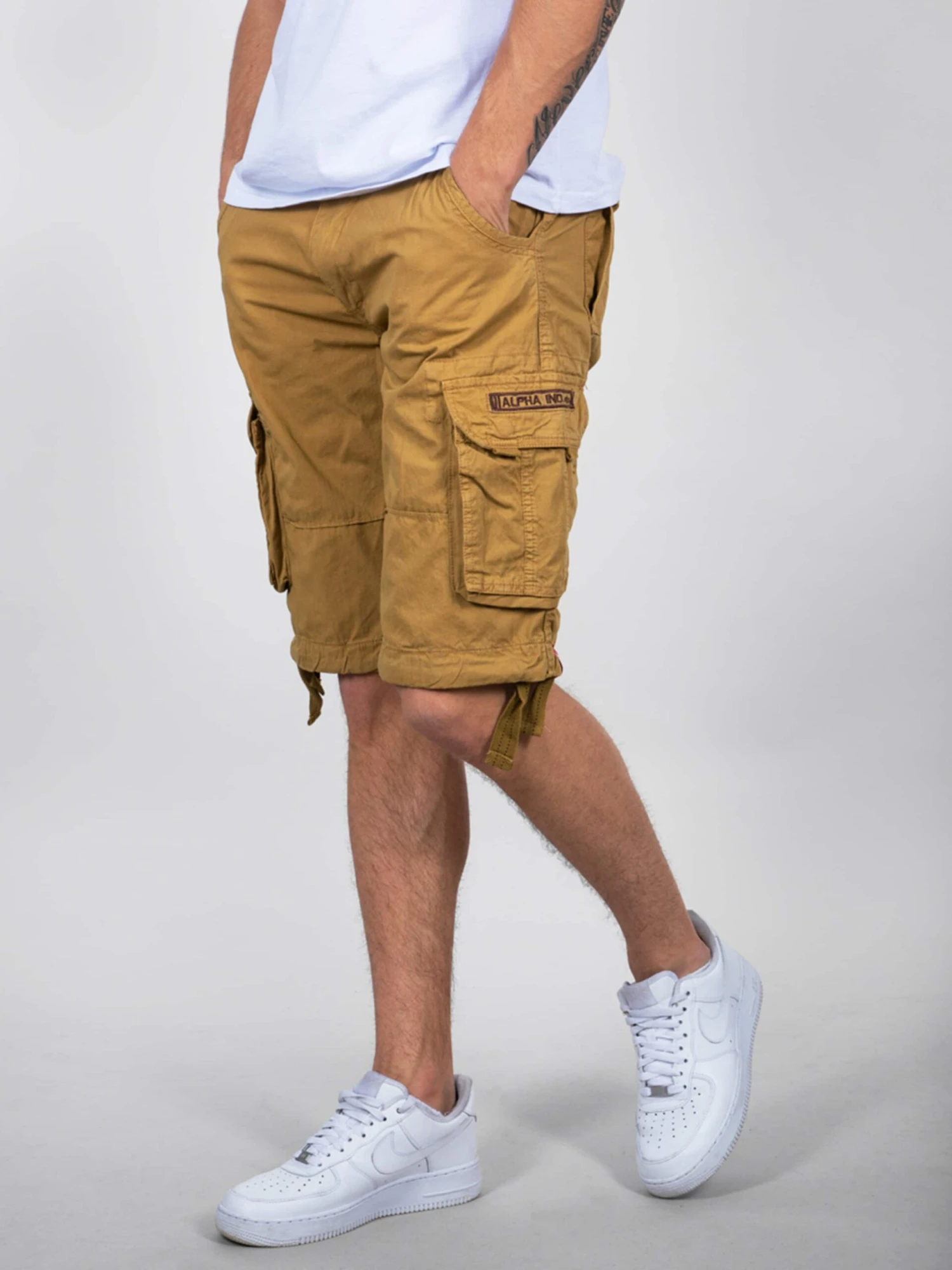 Alpha Industries Cargo Shorts Regular Cargobroek Jet Heren Riet 2 Alpha Industries Cargo Shorts Regular Cargobroek Jet Heren Riet - Afbeelding 2