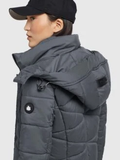 Khujo Tussenmantels Tussenmantel Fitt Light Dames Donkergrijs -kledingwinkel e90d9aec24b7751ba7c543f01b2adc73