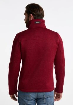 Schmuddelwedda Fleece Jassen Fleece Jas Heren Donkerrood -kledingwinkel ea1320ac8d3987e7c40bc6bd95c177ea
