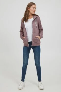 OXMO Sweatvesten Sweatvest HELNA Dames Bruin Gemêleerd -kledingwinkel ea32f05e81b96a96d046ebb084e9033e