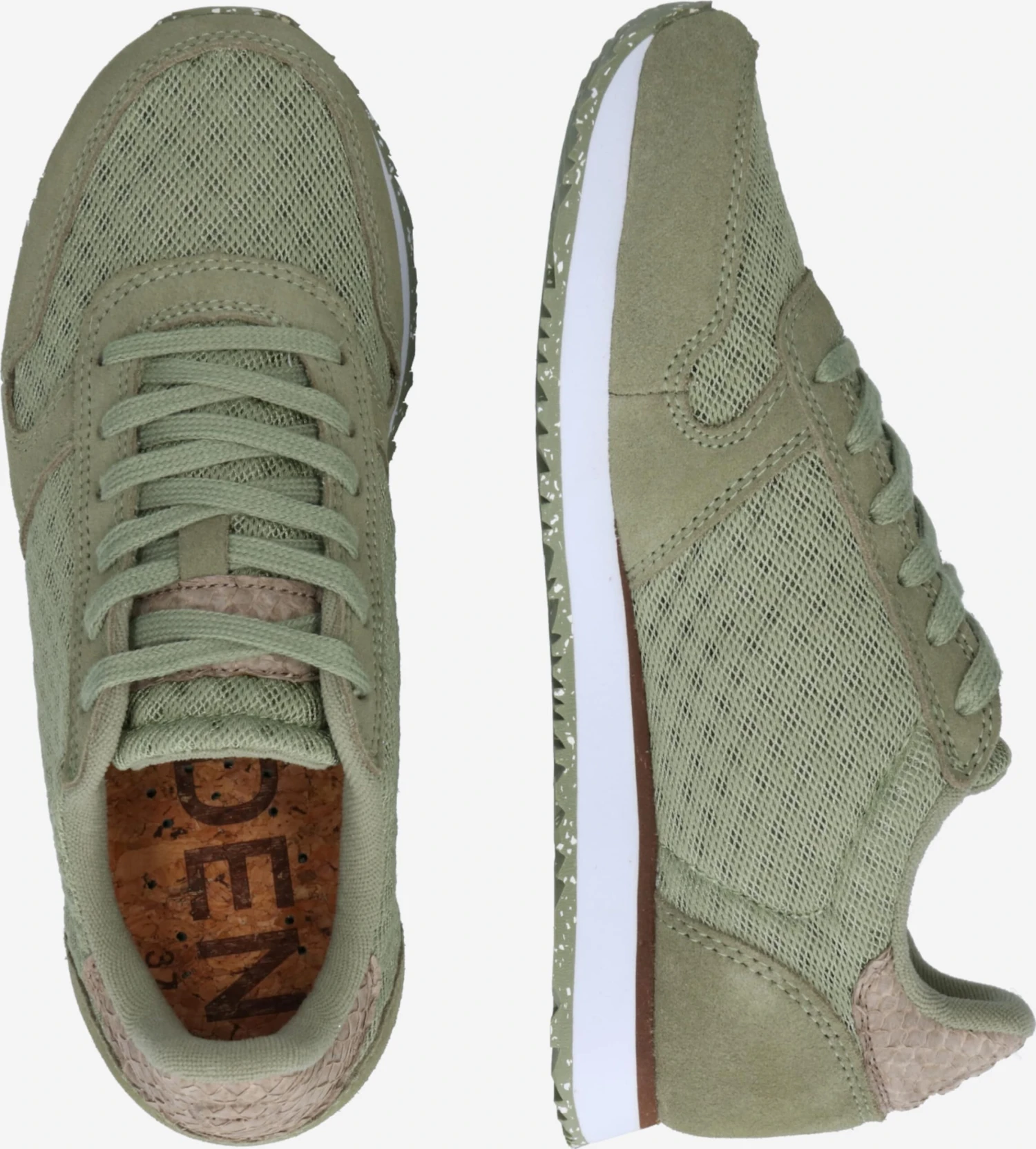 Woden Running Sneakers Sneakers Laag Ydun Suede Mesh II Dames Grasgroen 2 Woden Running Sneakers Sneakers Laag Ydun Suede Mesh II Dames Grasgroen - Afbeelding 2