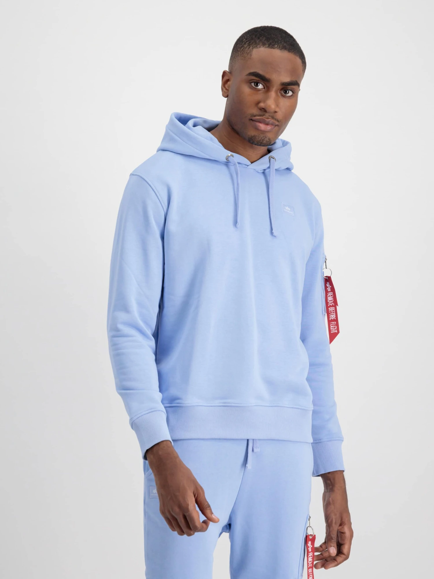 Alpha Industries Hoodies Sweatshirt X-Fit Heren Lichtblauw 3 Alpha Industries Hoodies Sweatshirt X-Fit Heren Lichtblauw - Afbeelding 3