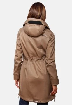 Marikoo Parkas Tussenparka Dames Donkerbeige -kledingwinkel f0c119bb3b082f716b7aa71bd61b6b7e