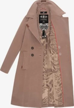 Navahoo Wintermantels Wintermantel Wooly Dames Beige -kledingwinkel f2344cc6be43059bafb7c5ce8af8d628