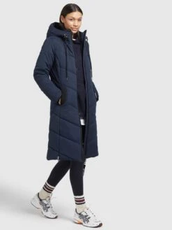 Khujo Winterjassen Winterjas Aribay Dames Navy -kledingwinkel f274b9e616f4f65a1ba30b722231d508