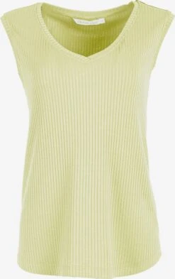 HELMIDGE Mouwloze Shirts Top Dames Geel