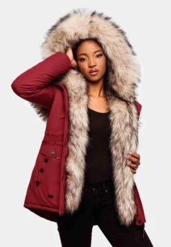 Navahoo Parkas Winterparka Sweety Dames Rood -kledingwinkel f3068bd37425ce1f792e1615e8eeaa92