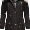 Navahoo Parkas Winterparka Honigfee Dames Zwart