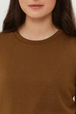 B.young T-shirts Shirt BYPUSTI Dames Bruin -kledingwinkel f4bb38a7b3bebdda8b6eb2cb6c4358ba