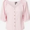 Vero Moda Blouses Met Korte Mouw Blouse VMASTIMILO Dames Rosa