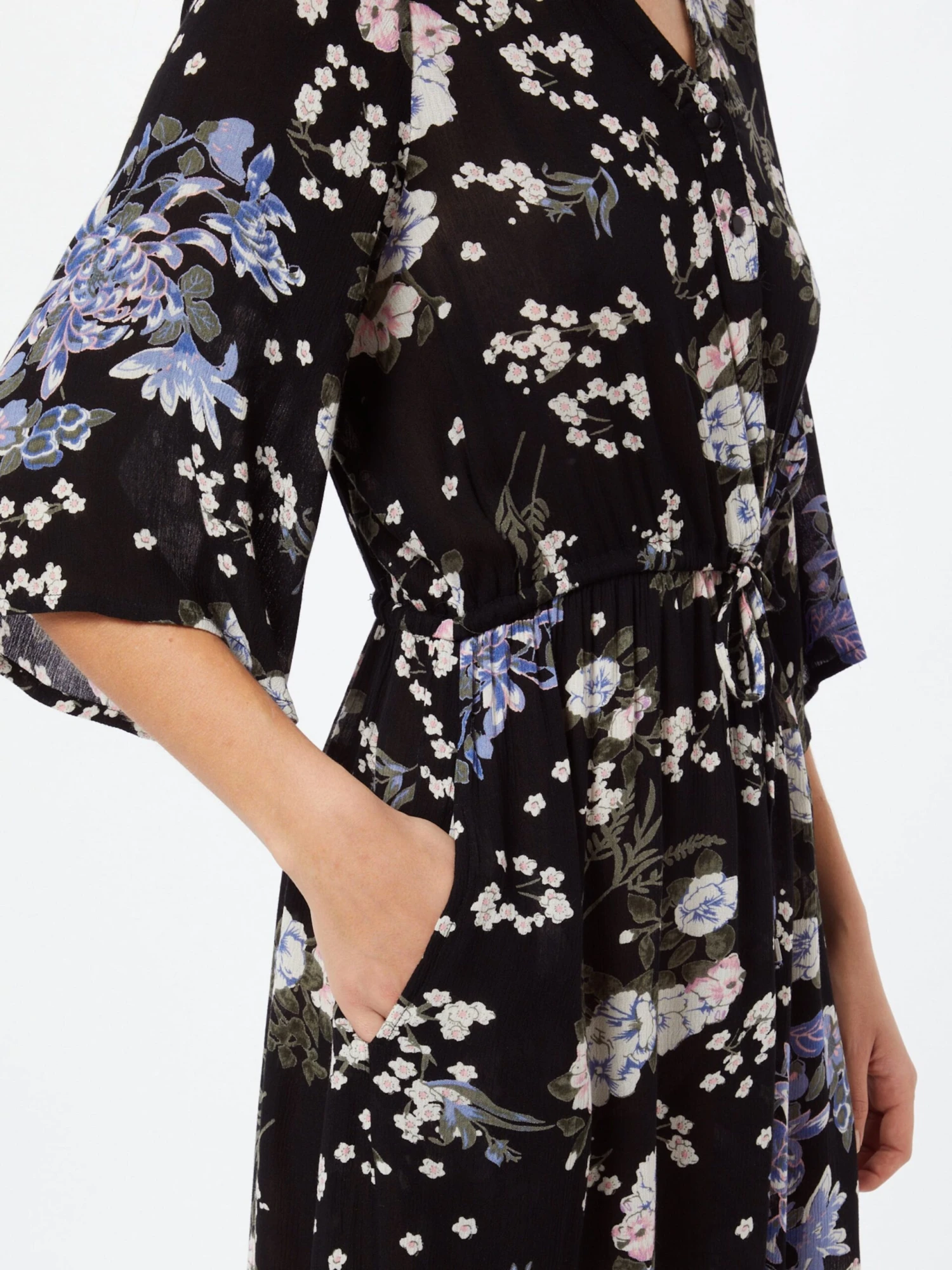 Kaffe Blousejurken Blousejurk Ekua Dames Zwart 2 Kaffe Blousejurken Blousejurk Ekua Dames Zwart - Afbeelding 2