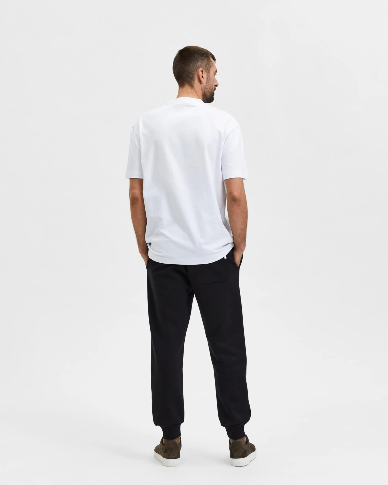 Selected Homme T-shirts Shirt TRUMAN Heren Wit 3 Selected Homme T-shirts Shirt TRUMAN Heren Wit - Afbeelding 3