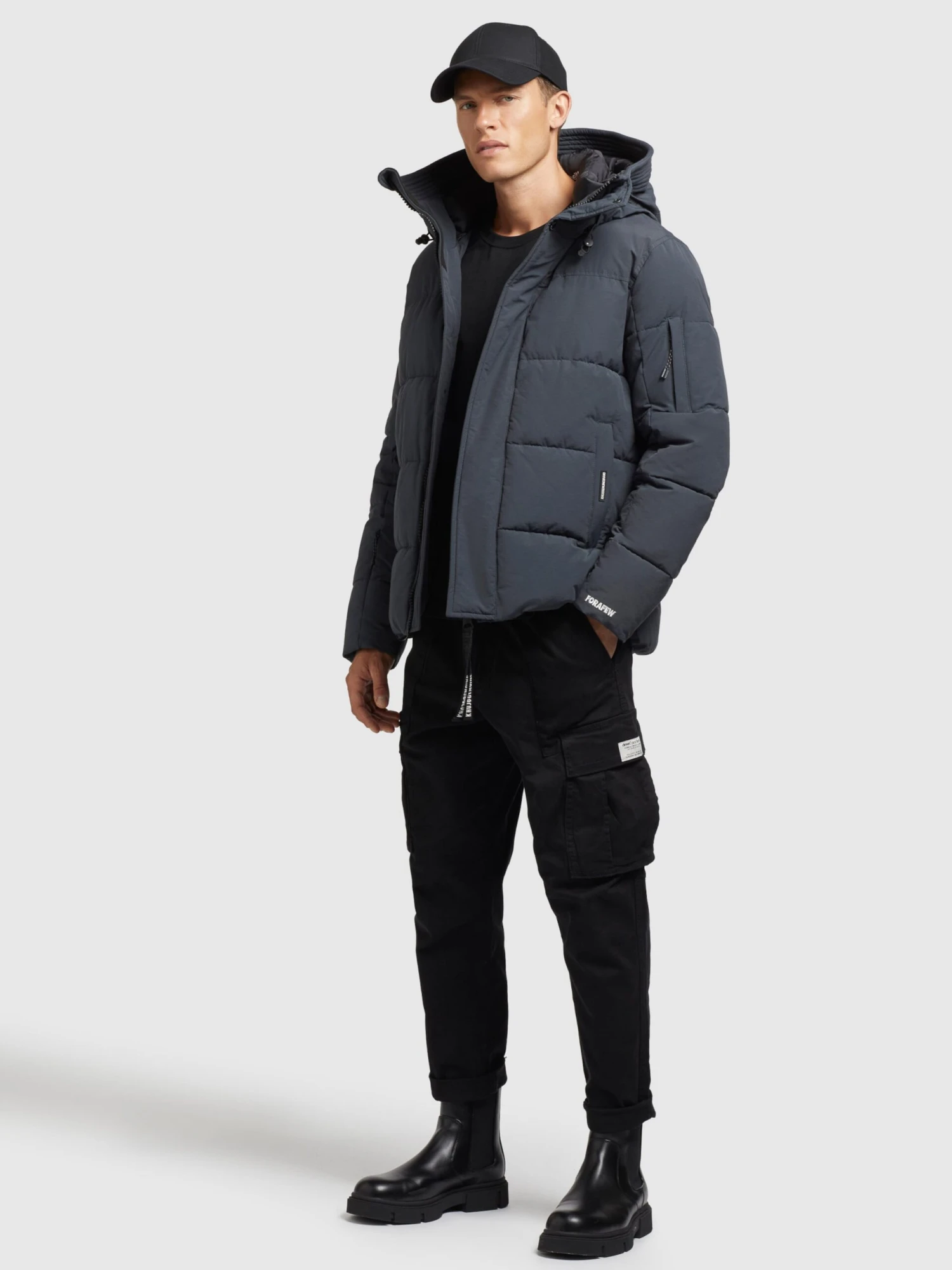 Khujo Winterjassen Winterjas Barat Heren Duifblauw 3 Khujo Winterjassen Winterjas Barat Heren Duifblauw - Afbeelding 3