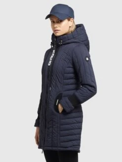 Khujo Winterjassen Winterjas Jerry Dames Navy -kledingwinkel fd31ad8430068fc8529ea04a0e639aa3