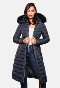 Navahoo Wintermantels Wintermantel Umay Dames Nachtblauw -kledingwinkel fdc1e4a990f1b971d501212d03d2d45a