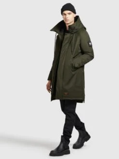 Khujo Wintermantels Winterjas Tuck Heren Olijfgroen -kledingwinkel fecbbcbea73139be555c0a168afff47e
